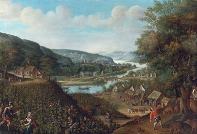 Autumn par Valckenborch, Marten van (1535-1612). Öljy kankaalle, koko: 88,3x129,5, , Yksityiskokoelma tekijältä Marten van Valckenborch
