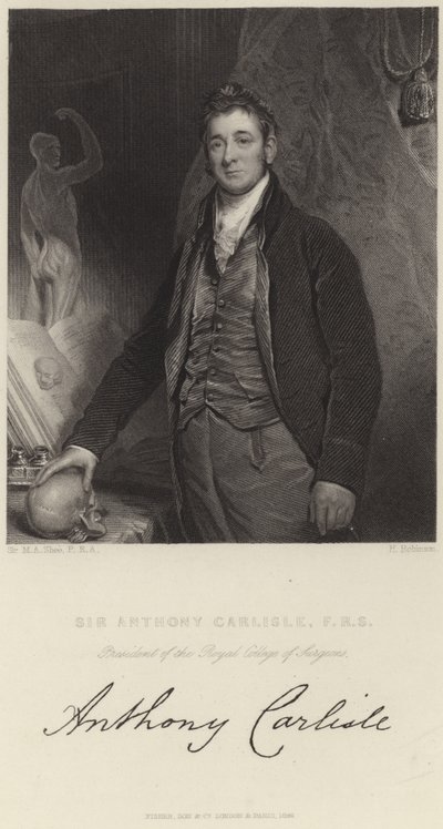 Anthony Carlisle tekijältä Martin Archer Shee