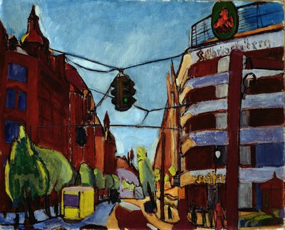 Kurfurstendam, Berliini (öljy kankaalle) tekijältä Martin Bloch