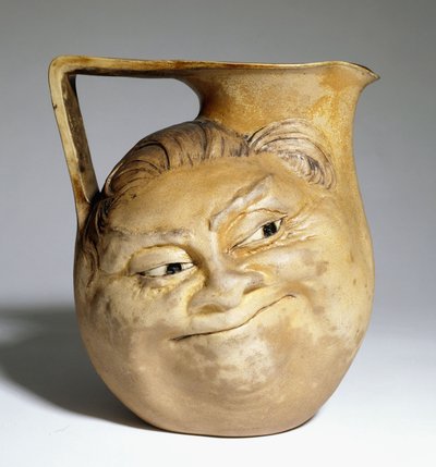 Martin Brothersin groteski kannu humoristisilla kasvoilla, 1898 tekijältä Martin Brothers