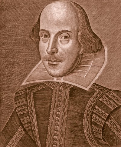 Shakespearen muotokuva, 1623. tekijältä Martin Droeshout