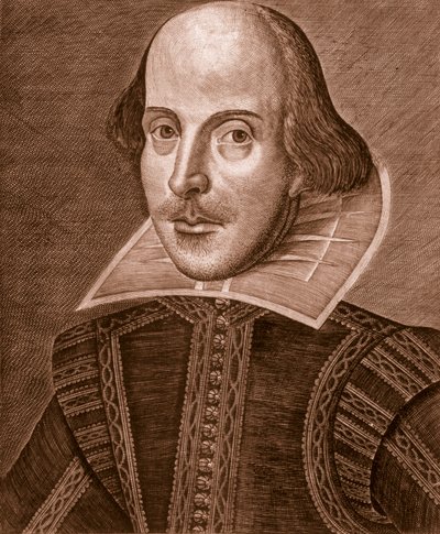 Shakespearen muotokuva, 1623. tekijältä Martin Droeshout