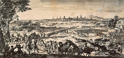 Espanjan perimyssota (1701-1714) Ranskan ja Espanjan välillä, Barcelonan päämaja. tekijältä Martin Engelbrecht