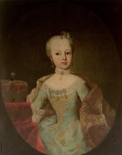 Arkkiherttuatar Maria Josepha Habsburg-Lothringen (1751-67), Itävallan keisarinna Maria Teresan (1717-80) ja keisari Francis I:n (1708-65) kahdestoista lapsi tekijältä Martin II Mytens or Meytens