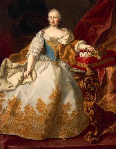 Itävalta, Wien, Pyhän Rooman keisarinnan Maria Theresa Habsburgin muotokuva tekijältä Martin II Mytens or Meytens