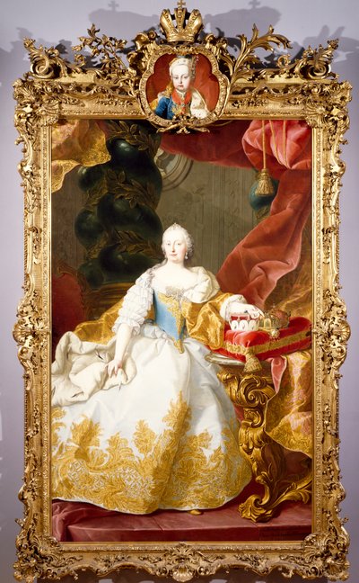 Maria Theresan muotokuva (Wien tekijältä Martin II Mytens or Meytens