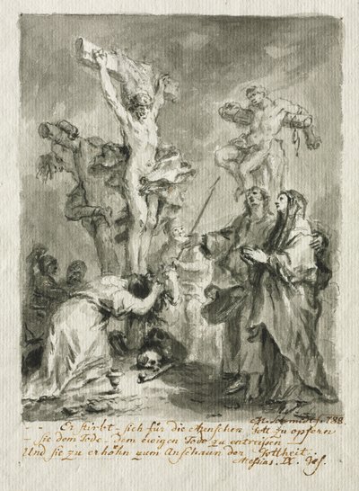 Ristiinnaulitseminen, 1788. tekijältä Martin Johann Schmidt