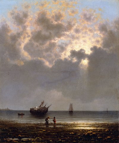 Aurinko murtautuu pilvien läpi tekijältä Martin Johnson Heade