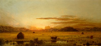 Sunrise, Hoboken Meadows, n. 1875-1885 tekijältä Martin Johnson Heade