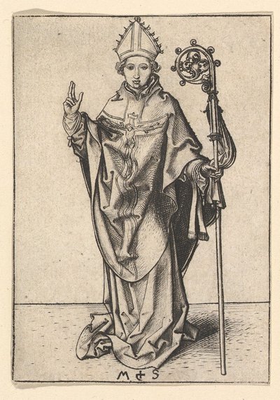 Piispa Saint, n. 1435-1491. tekijältä Martin Schongauer