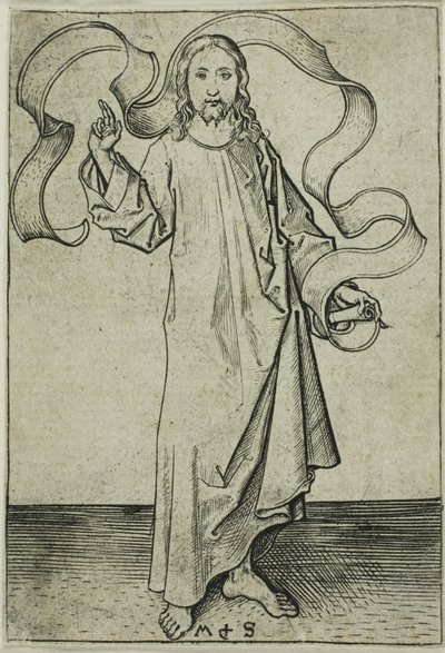 Kristuksen siunaus tekijältä Martin Schongauer