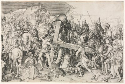 Kristus kantaa ristiä tekijältä Martin Schongauer