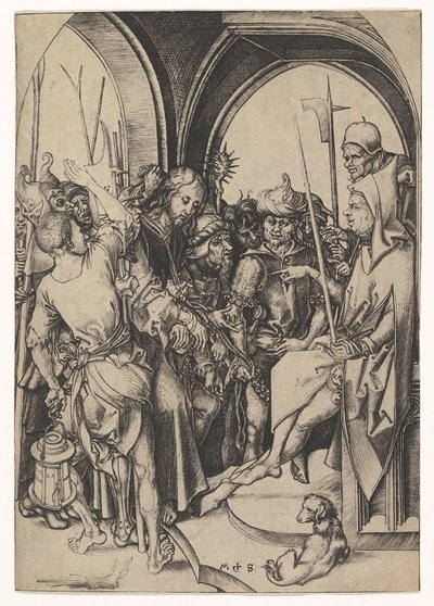 Kristus ennen Hannasta, n. 1435-1491. tekijältä Martin Schongauer