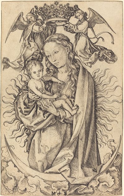 Madonna puolikuussa tekijältä Martin Schongauer