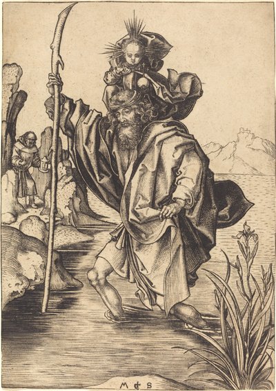 Pyhä Christopher tekijältä Martin Schongauer
