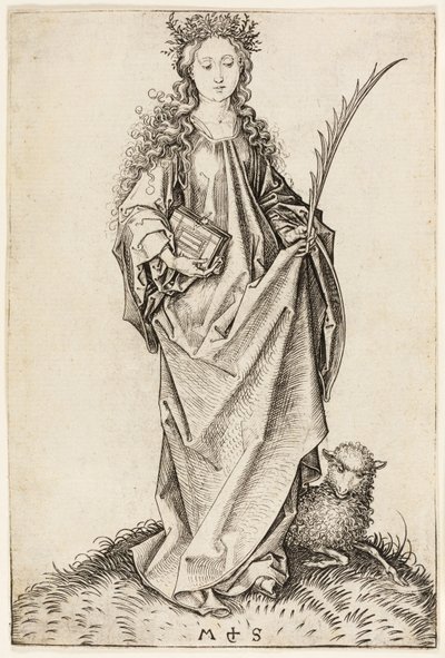 St. Agnes tekijältä Martin Schongauer