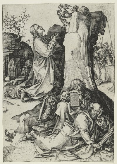 Agonia puutarhassa (kaiverrus) tekijältä Martin Schongauer