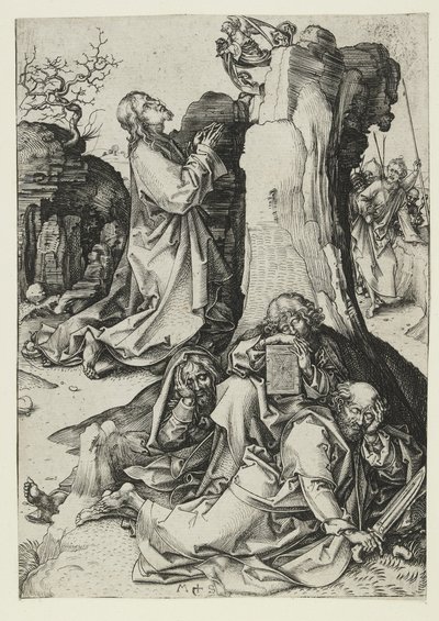 Agony in the Garden, 1400-luvun loppu tekijältä Martin Schongauer