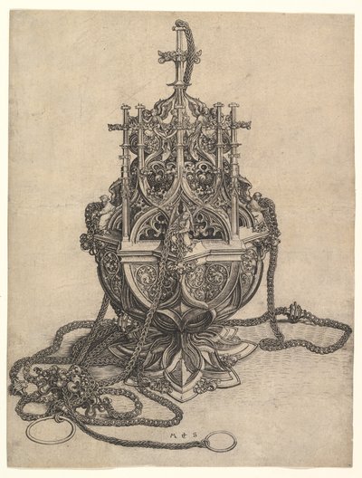 Censer, n. 1435-1491. tekijältä Martin Schongauer