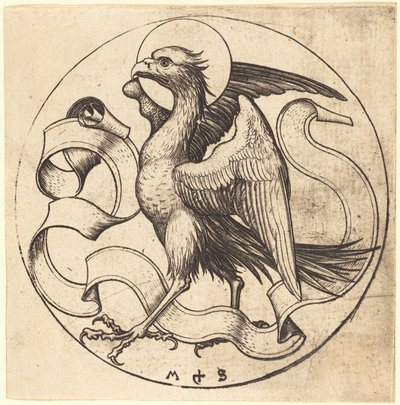 Pyhän Johanneksen kotka tekijältä Martin Schongauer