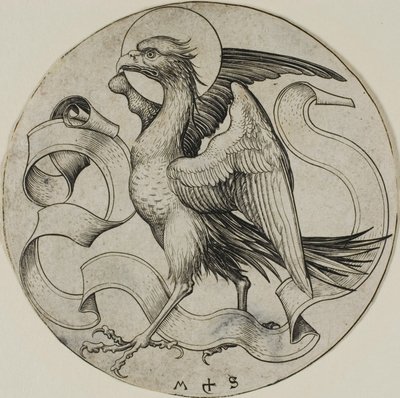 Pyhän Johanneksen kotka tekijältä Martin Schongauer