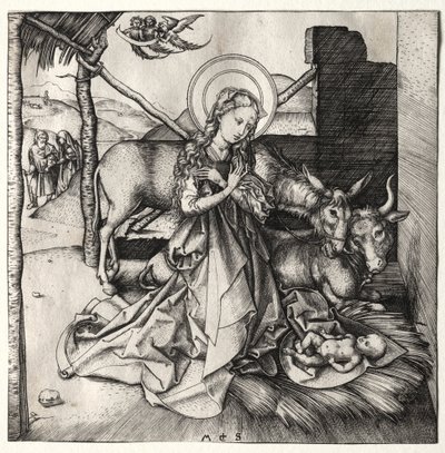 Kristuksen elämä: Syntymä tekijältä Martin Schongauer