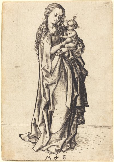 Pieni Madonna ja lapsi tekijältä Martin Schongauer