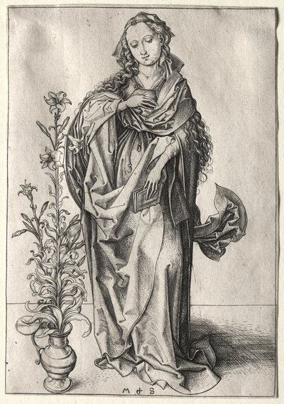 Ilmoituksen neitsyt. tekijältä Martin Schongauer
