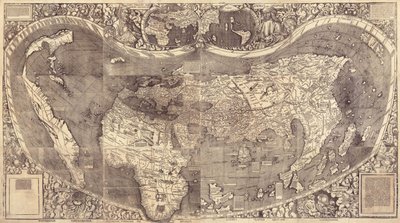 Universal Cosmographian maailmankartta, 1507 tekijältä Martin Waldseemuller