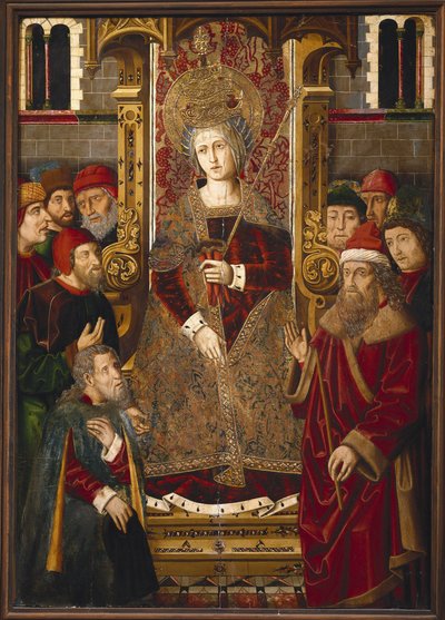 Pyhä Helena tekijältä Martin & Ximenez Miguel (fl.1466 1505) Bernat