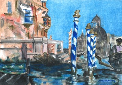 Canal Grande (Hommage an Edouard Manet) tekijältä Martina Konitzky