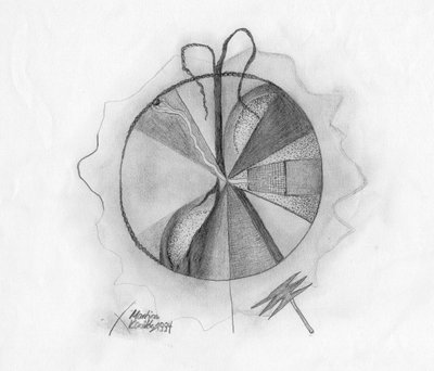 Studie Graphit Rasierapparat Baum (Hommage an Joseph Beuys) tekijältä Martina Konitzky