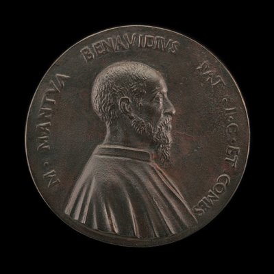 Marco Mantova Benavides, 1489-1582, lakimies ja keräilijä [kääntöpuoli]. tekijältä Martino da Bergamo