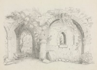 Rauniot, noin 1840. tekijältä Mary Altha Nims