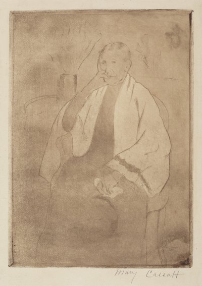 Muotokuva taiteilijan äidistä tekijältä Mary Cassatt