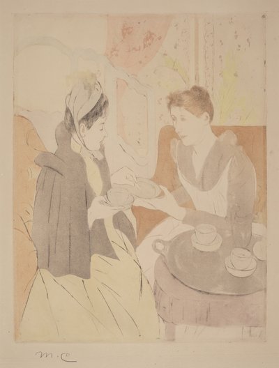 Iltapäivän teekutsut tekijältä Mary Cassatt