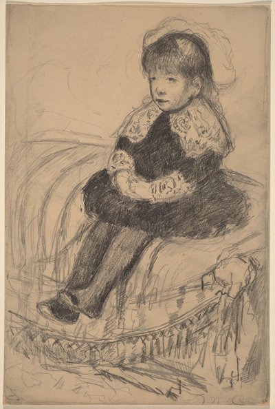 Sohvalla istuva lapsi tekijältä Mary Cassatt