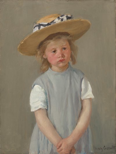 Lapsi olkihatussa tekijältä Mary Cassatt