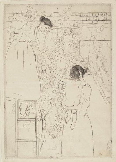 Hedelmien kerääminen tekijältä Mary Cassatt