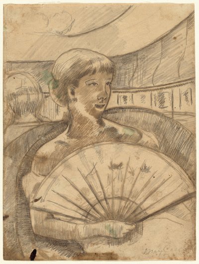 Opera Boxissa (nro 3) [recto] tekijältä Mary Cassatt