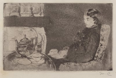 Lydia iltapäiväteessä tekijältä Mary Cassatt