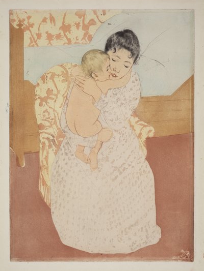 Äidillinen hyväily tekijältä Mary Cassatt
