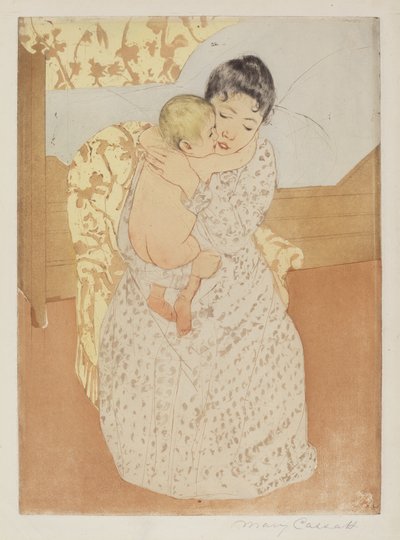 Äidin hyväily, c. 1891. tekijältä Mary Cassatt