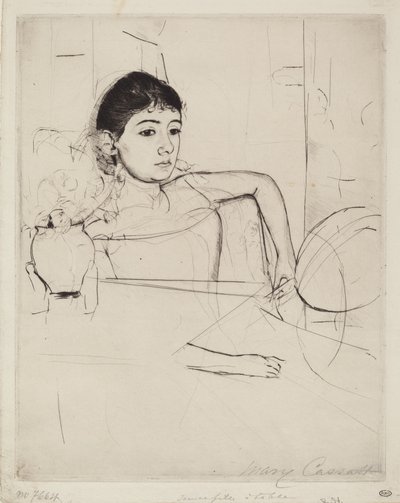 Mimi brunettina tekijältä Mary Cassatt