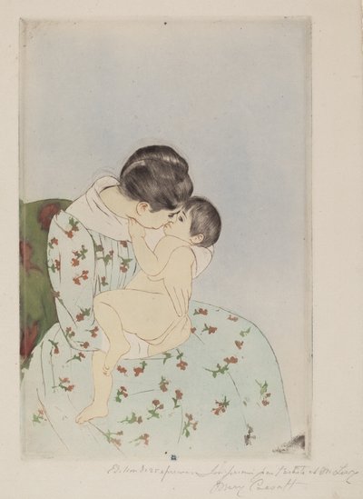 Äidin suudelma tekijältä Mary Cassatt