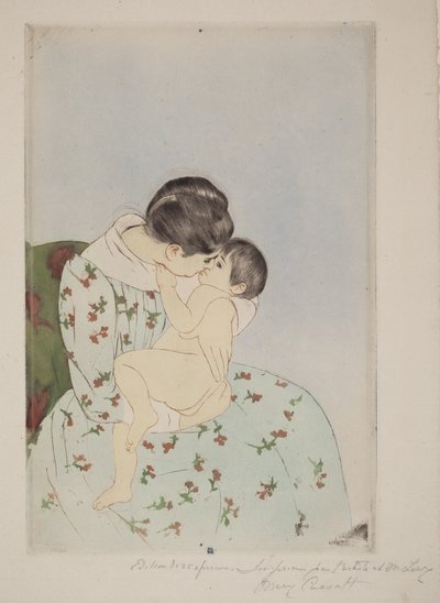 Äidin suudelma tekijältä Mary Cassatt