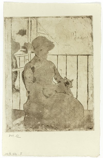 Parvekkeella tekijältä Mary Cassatt