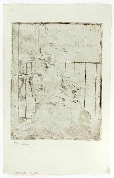 Parvekkeella tekijältä Mary Cassatt