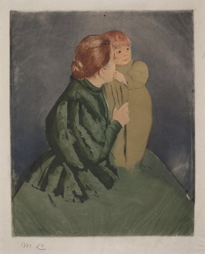 Talonpoikaisäiti ja lapsi tekijältä Mary Cassatt
