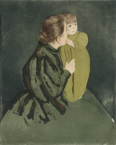 Talonpoikaisäiti ja lapsi tekijältä Mary Cassatt